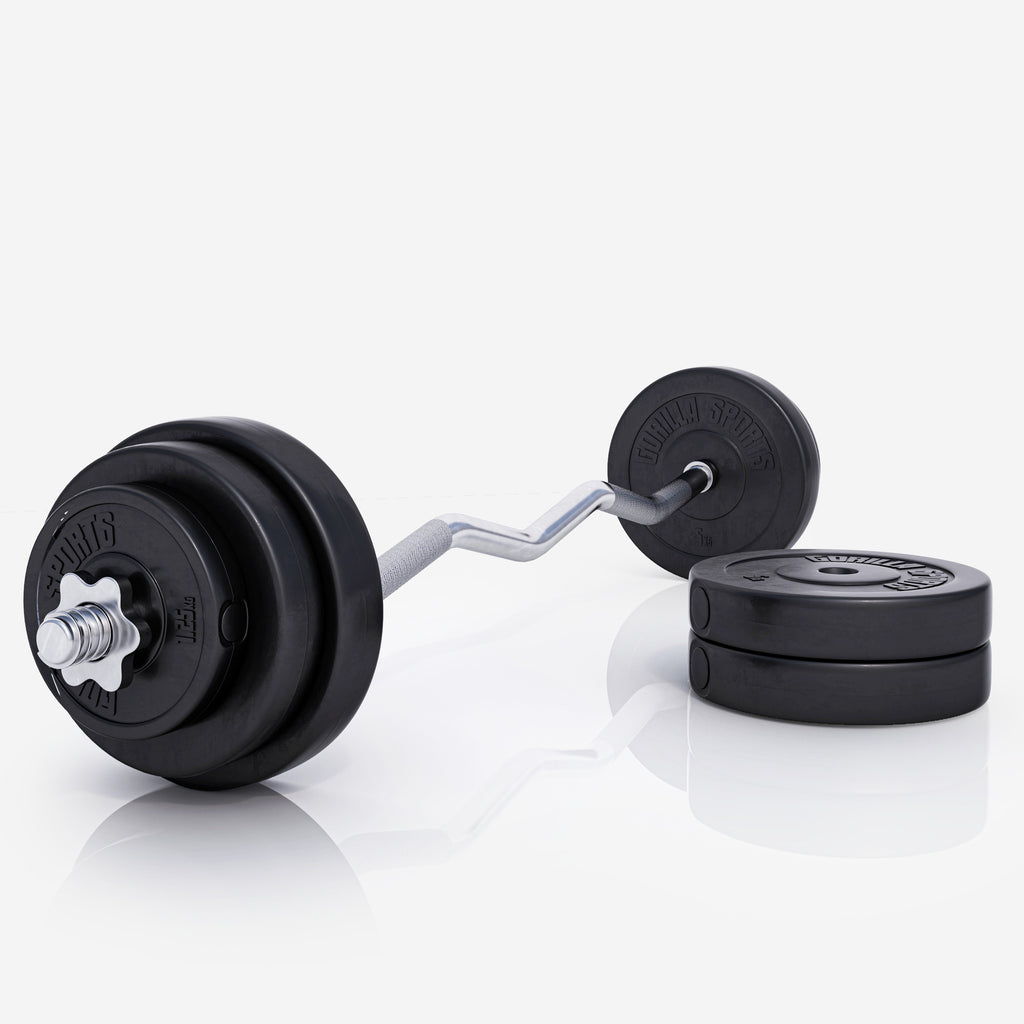 Vinüülist kangikomplekt 35 kg EZ-kangiga