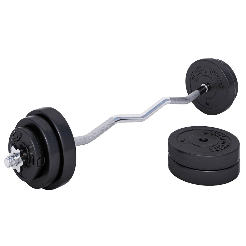 Vinüülist kangikomplekt 35 kg EZ-kangiga