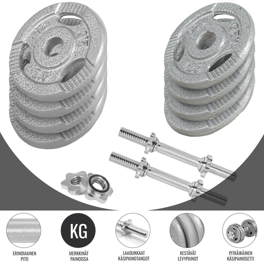 Tri Grip malmist hantlikomplekt 30 kg