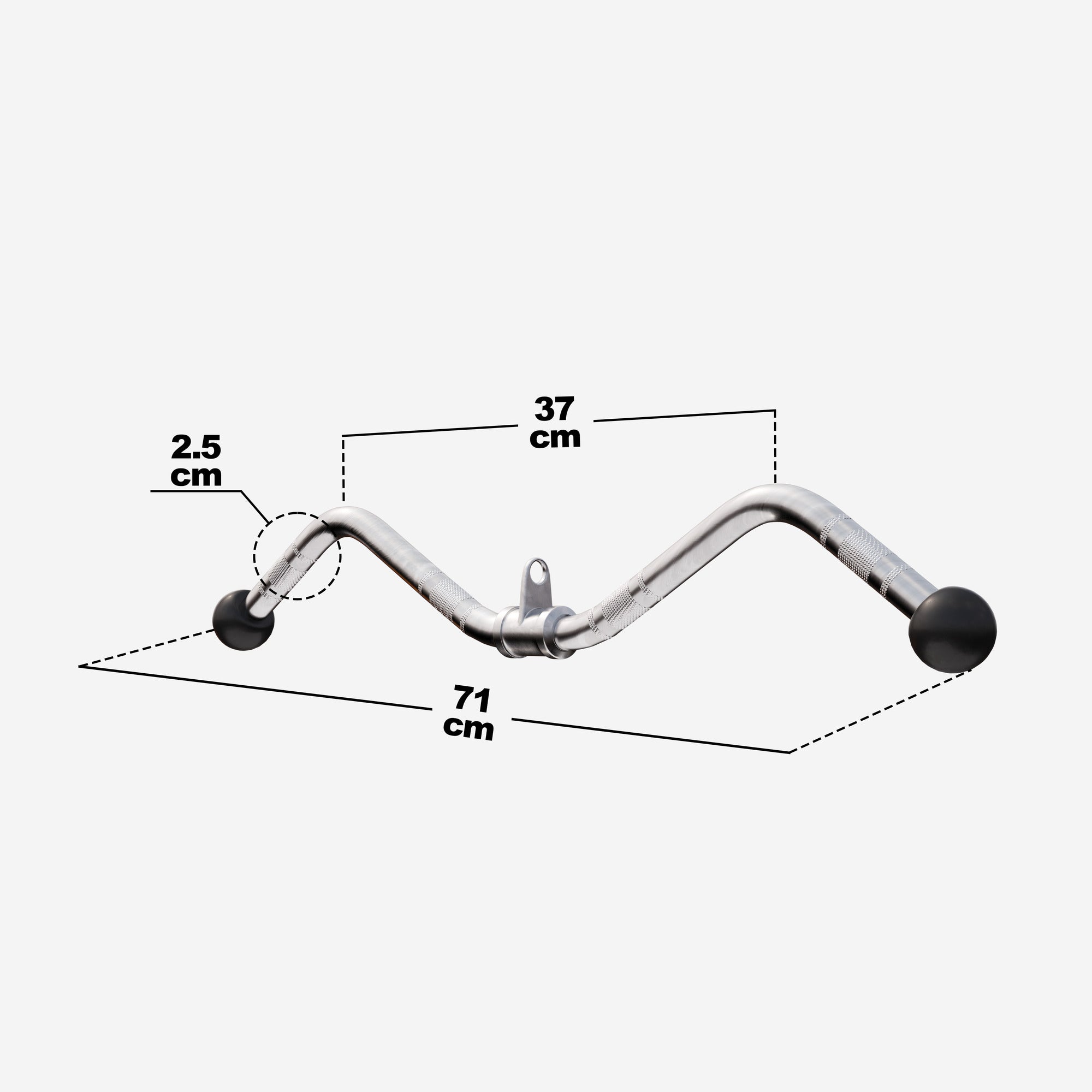 Lai curl-kang plokksüsteemile 75 cm