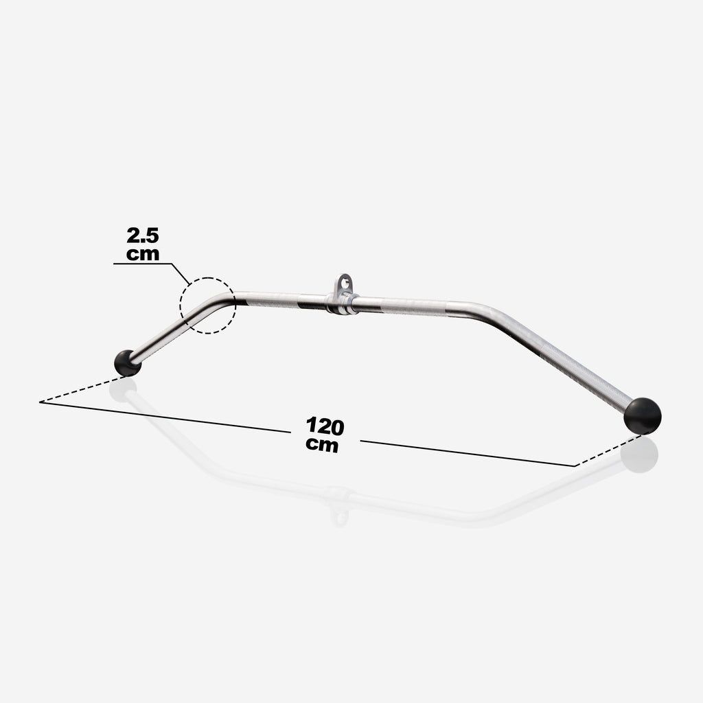 Kummiotstega ülaploki kang 120 cm