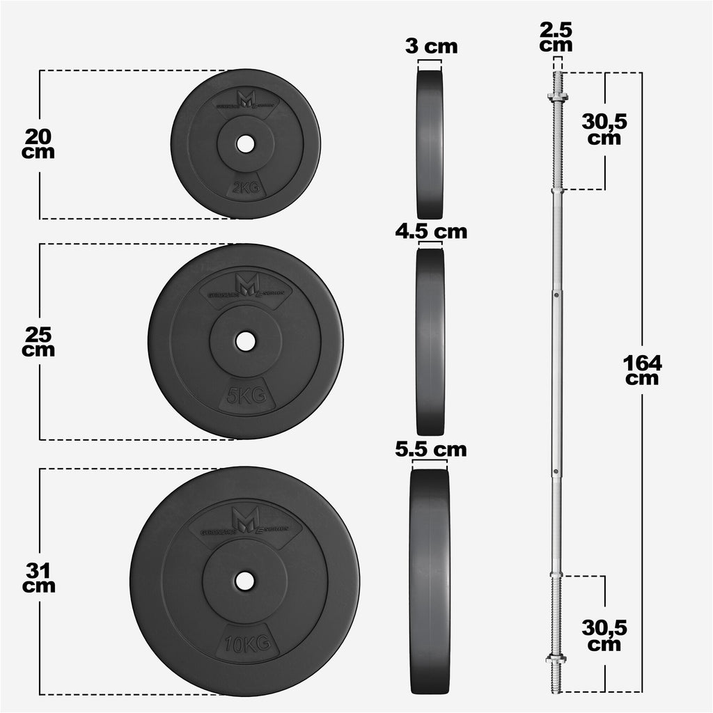 Kangikomplekt 60 kg sirge kangiga
