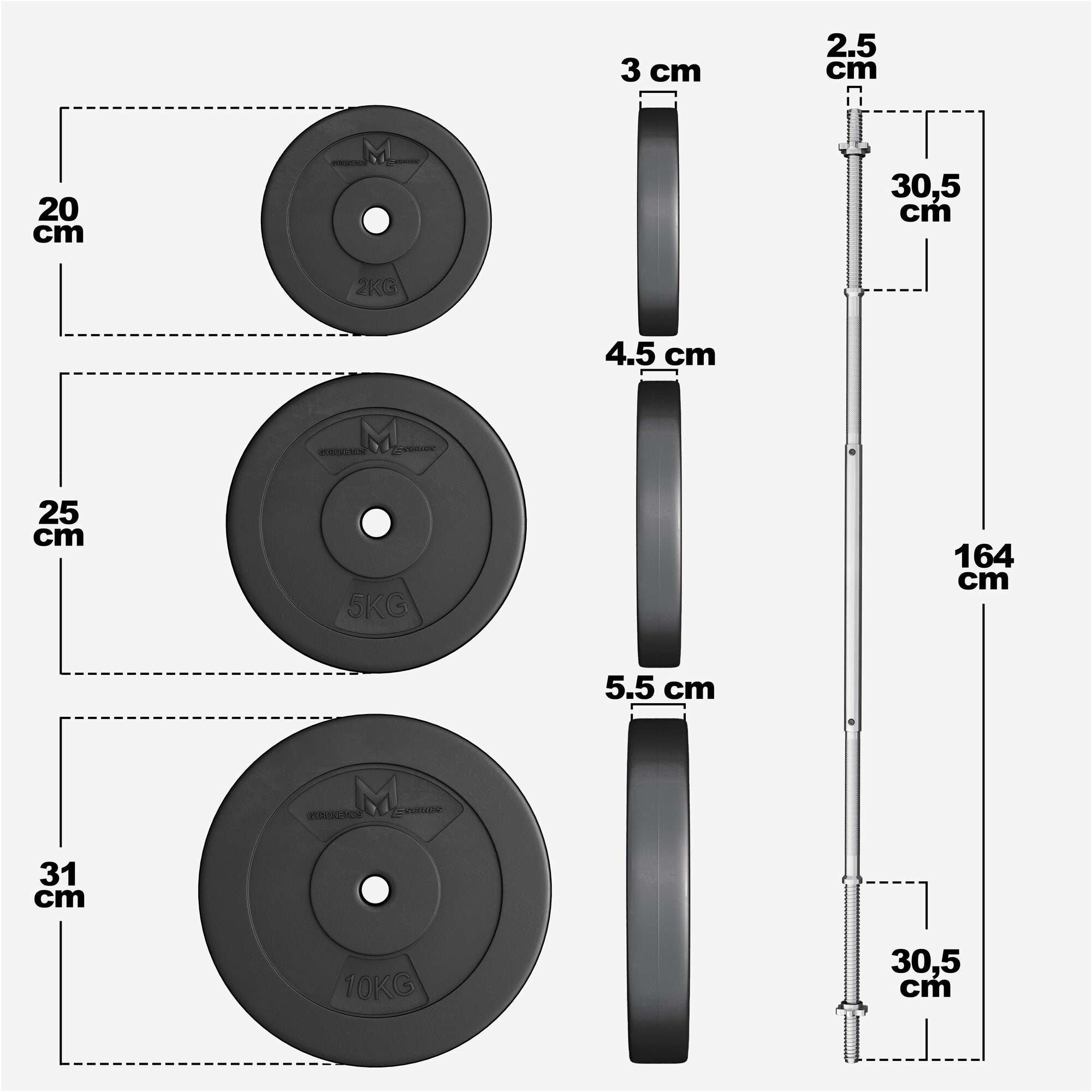 Kangikomplekt 60 kg sirge kangiga