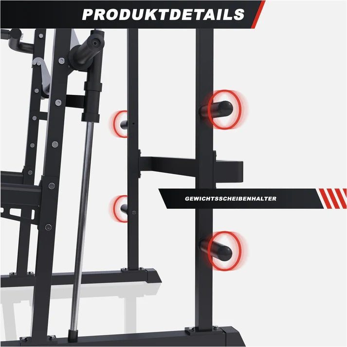 Half Rack Smith-masin ketaste hoidikutega