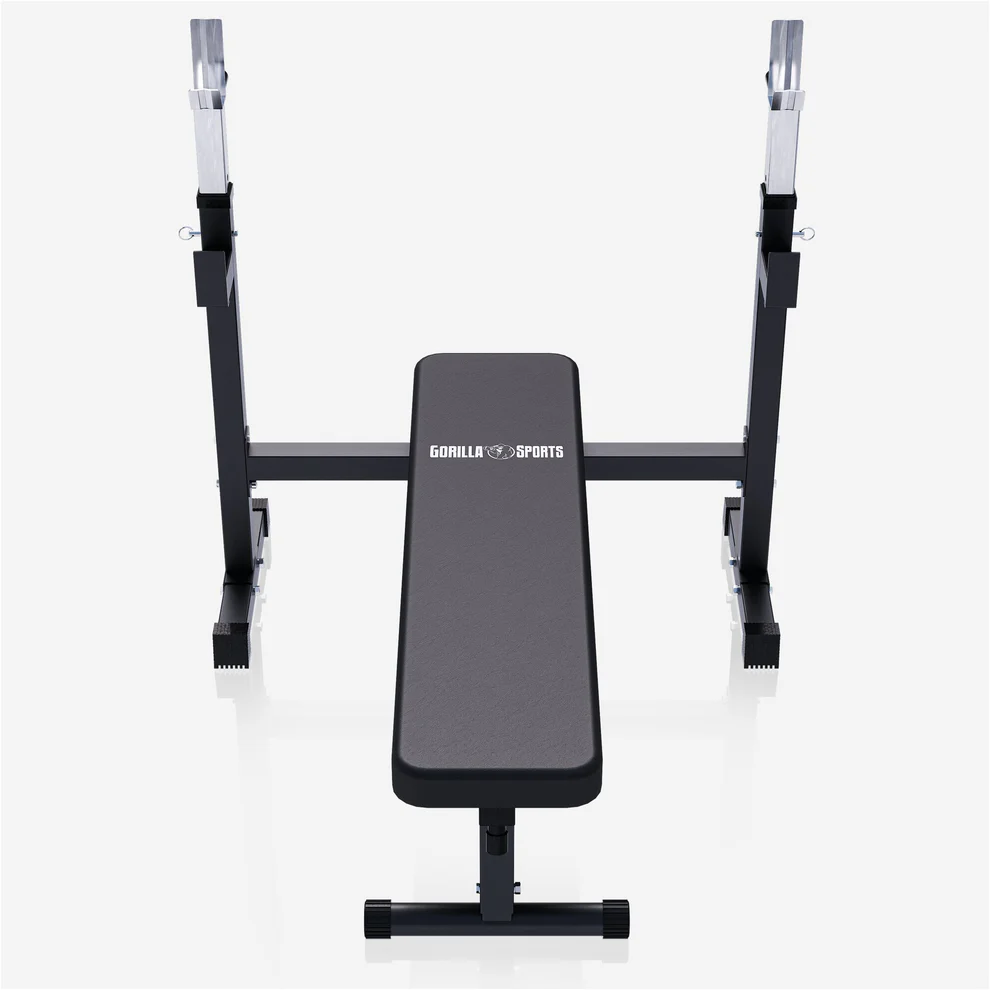 Kokkupandav jõutõstepink + 70 kg kangikomplekt
