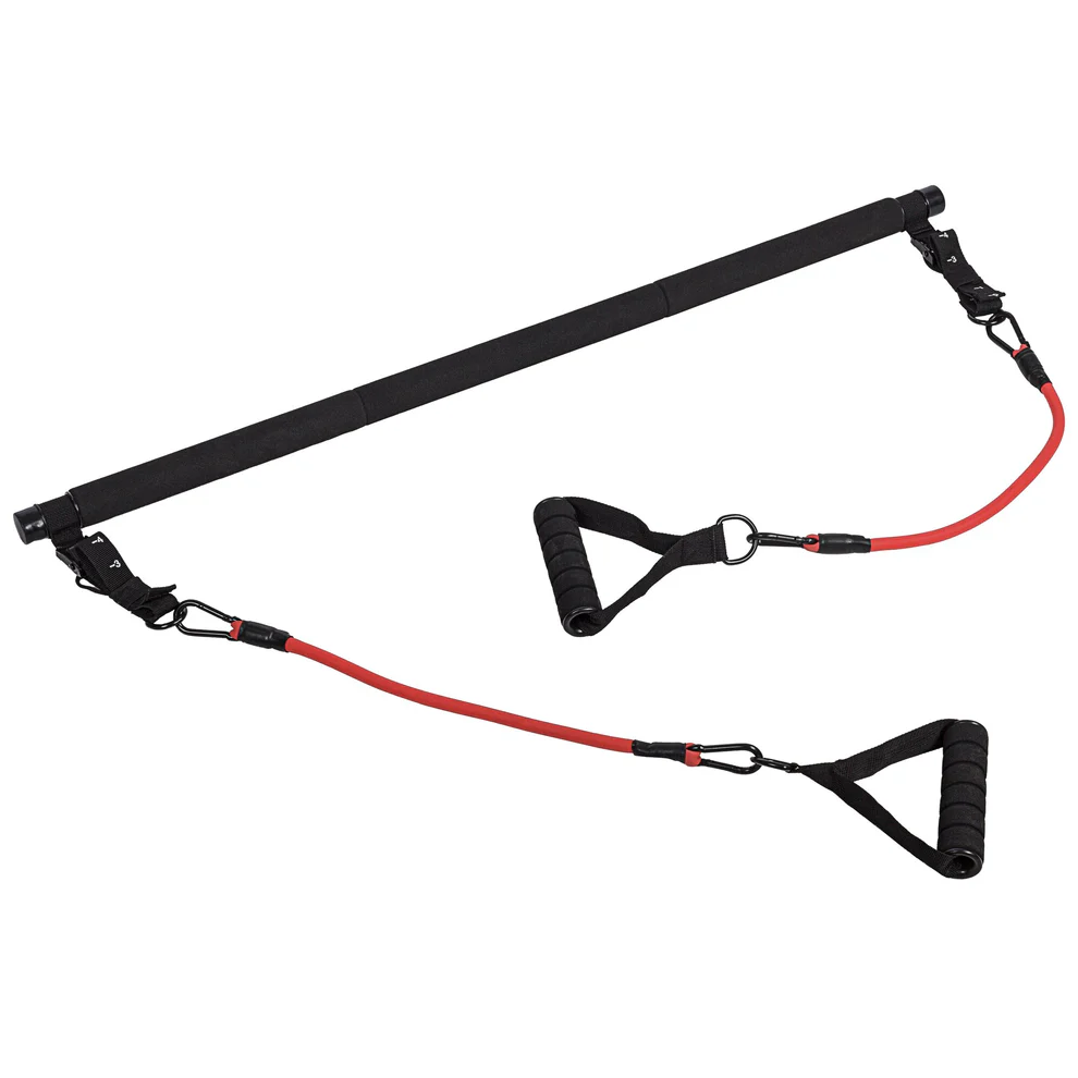 Pilates-komplekt pump-kangi ja treeningkummidega