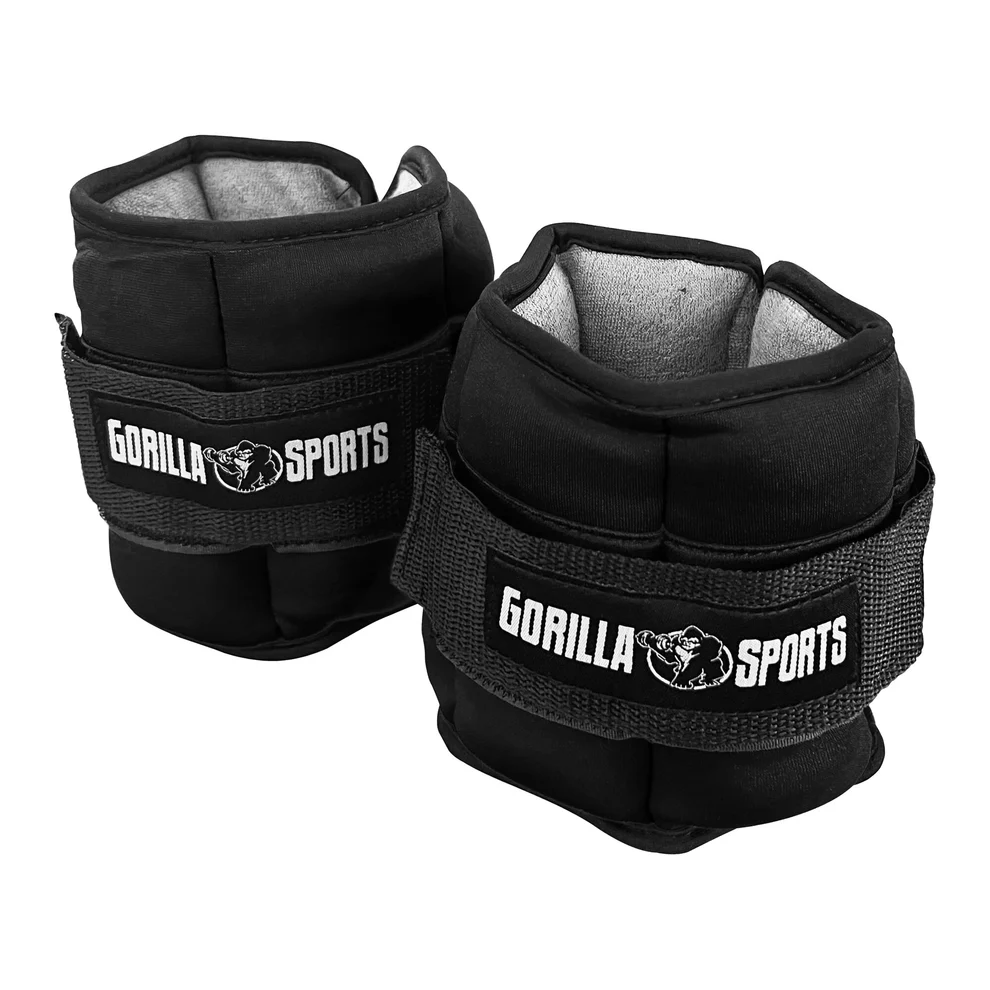 Reguleeritavad randme- ja pahkluuraskused 0,45–2,25 kg, must