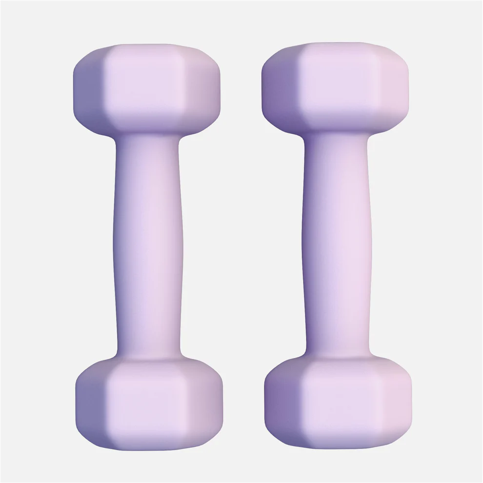 Neopreenhantlid 1 kg / 2 tk, lilla