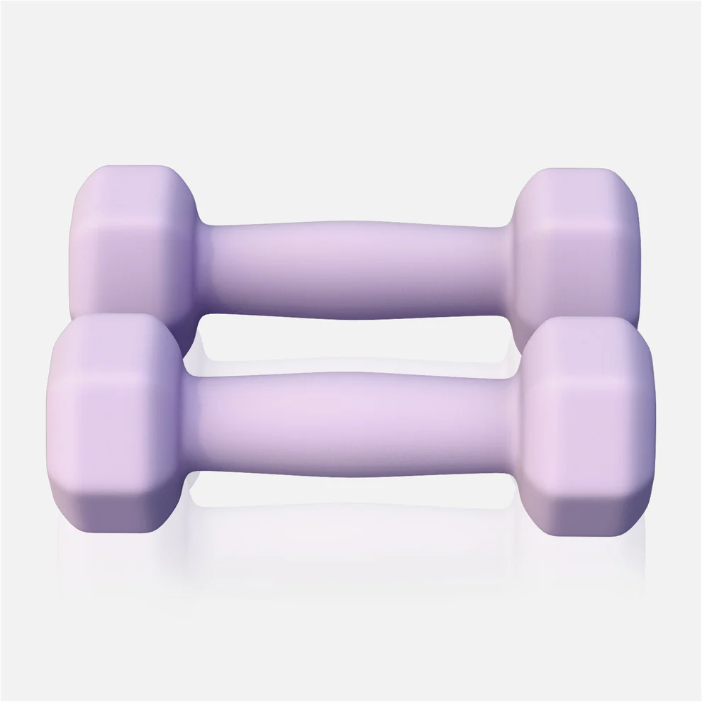 Neopreenhantlid 1 kg / 2 tk, lilla