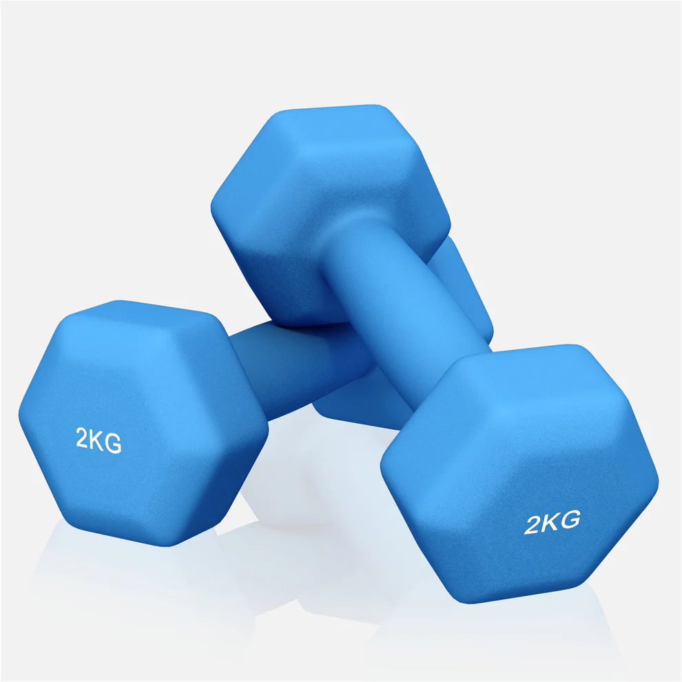 Neopreenhantlid 2 kg / 2 tk, sinine