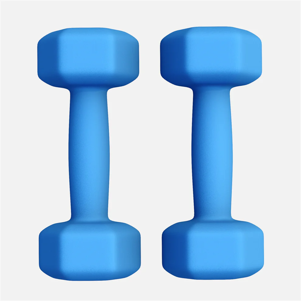 Neopreenhantlid 2 kg / 2 tk, sinine