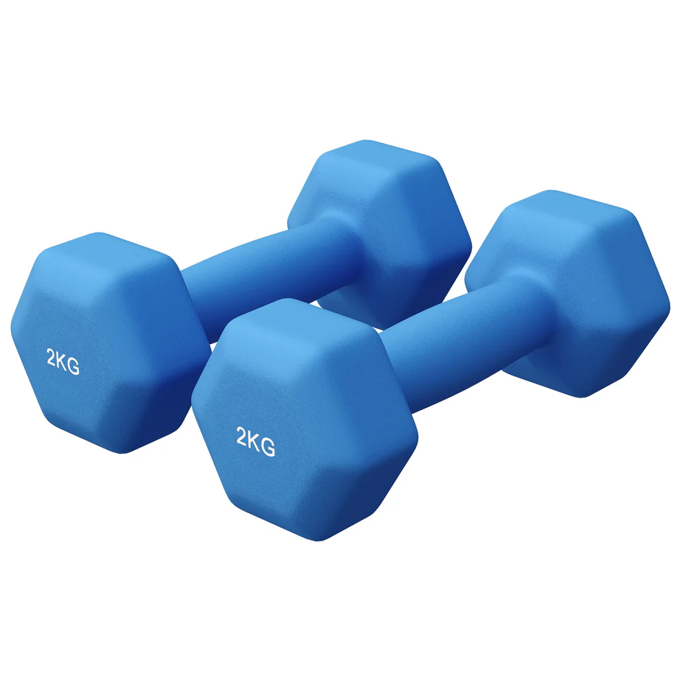 Neopreenhantlid 2 kg / 2 tk, sinine