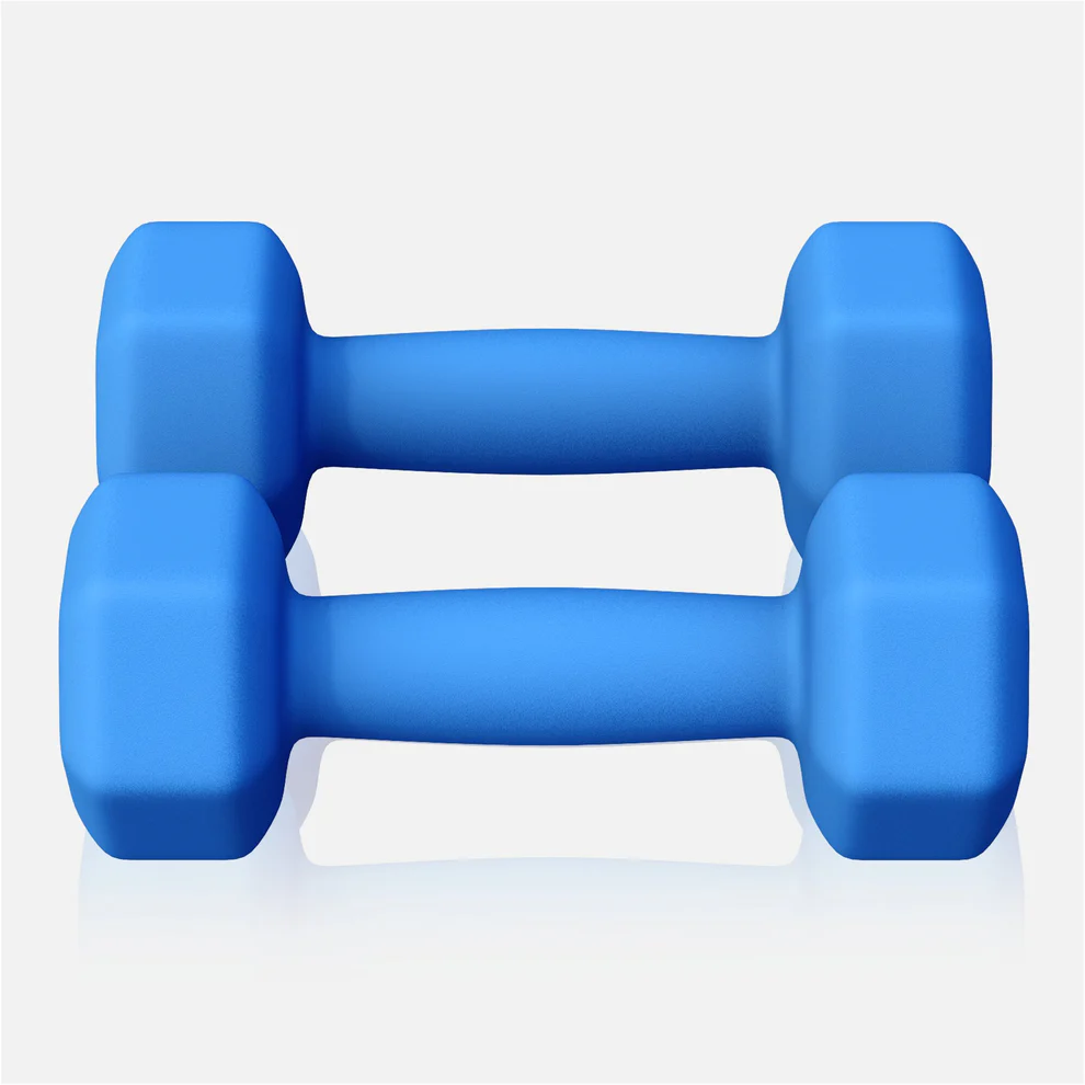 Neopreenhantlid 2 kg / 2 tk, sinine