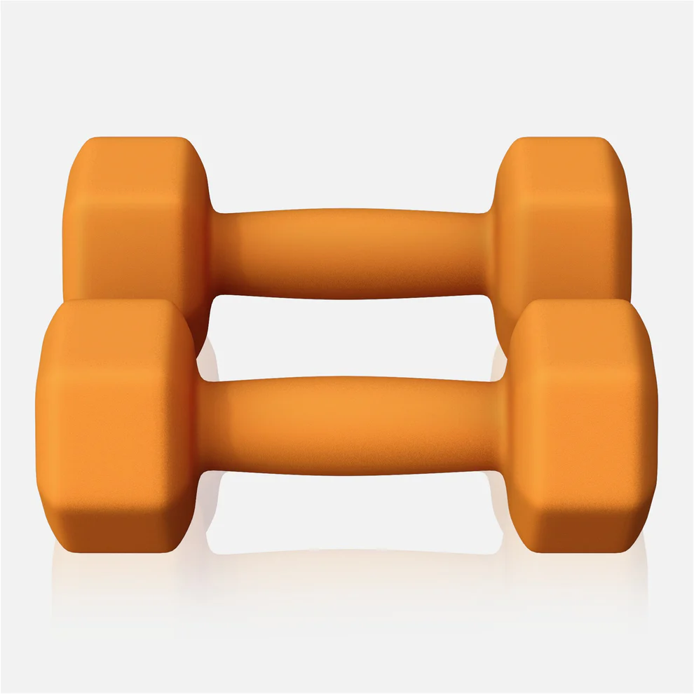 Neopreenhantlid 3 kg / 2 tk, oranž