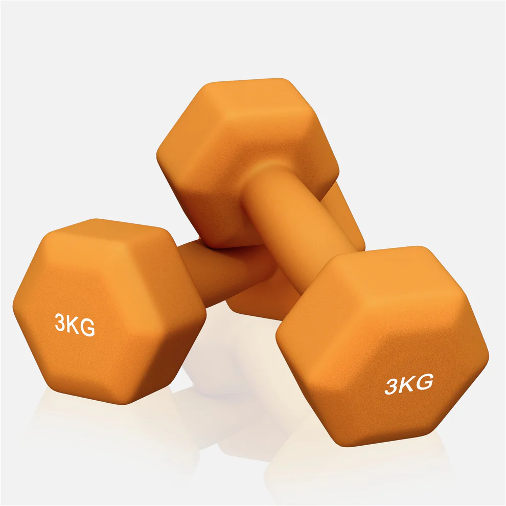 Neopreenhantlid 3 kg / 2 tk, oranž