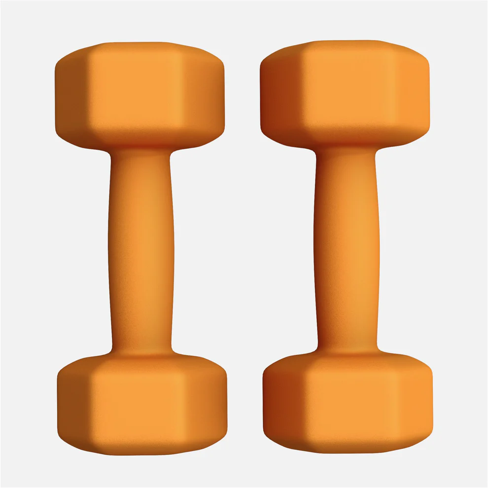 Neopreenhantlid 3 kg / 2 tk, oranž