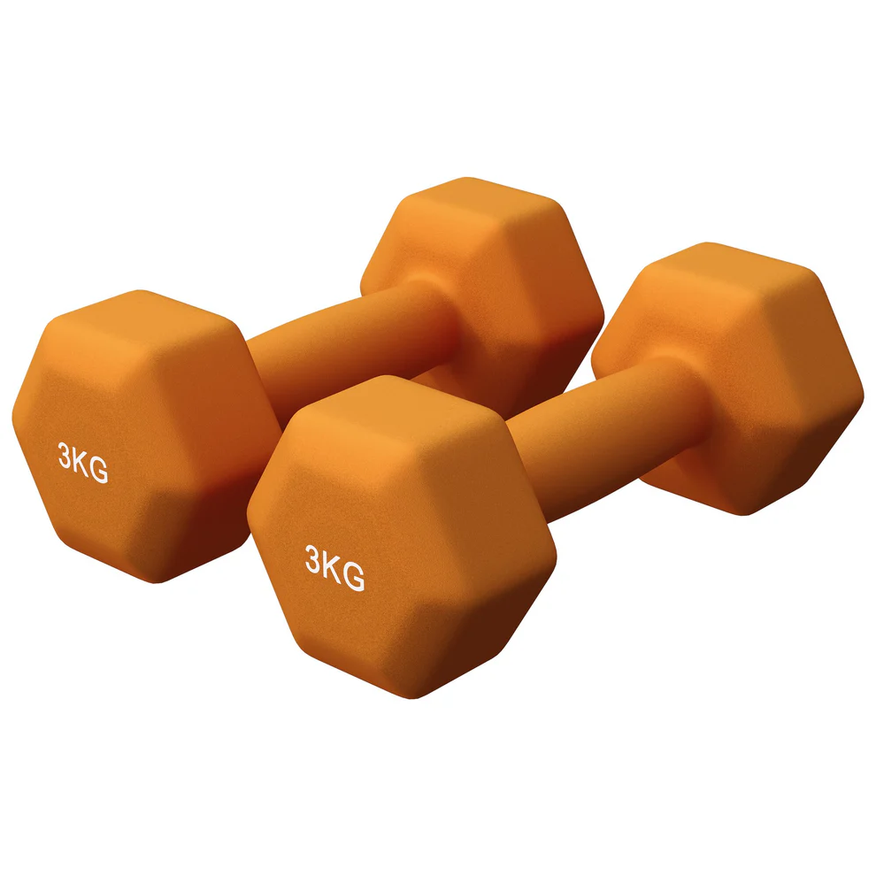 Neopreenhantlid 3 kg / 2 tk, oranž
