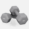 Neopreenhantlid 4 kg, 2 tk, hall
