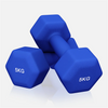 Neopreenhantlid 5 kg, 2 tk, tumesinine