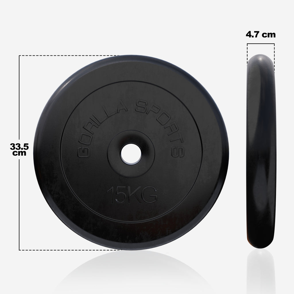 Kummikattega raskusketas 15 kg 30 mm