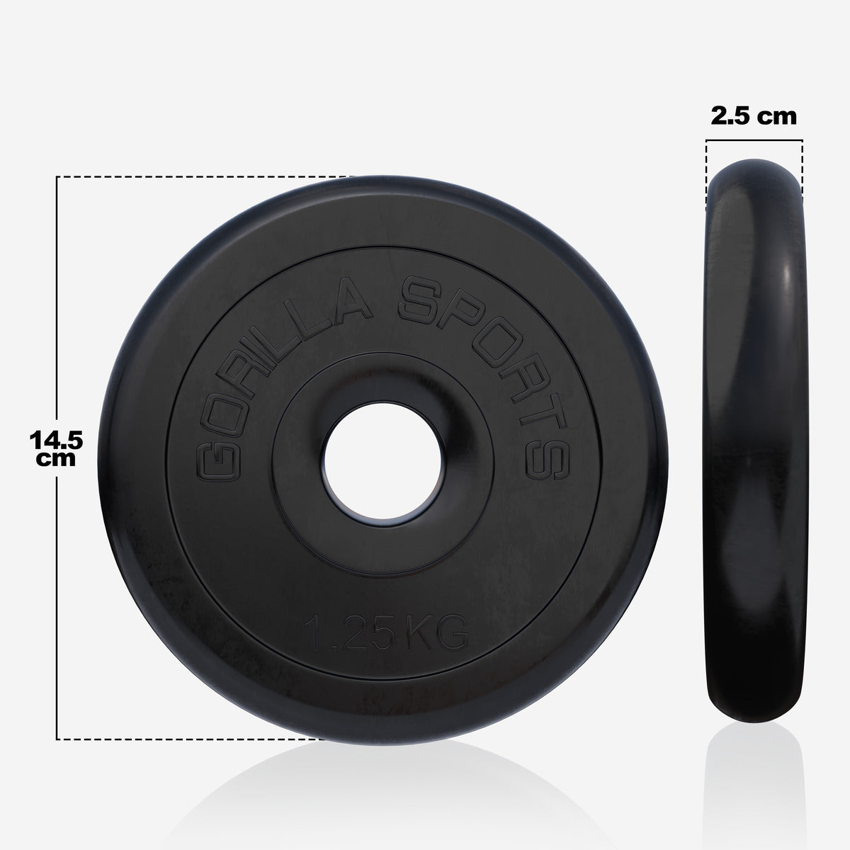 Kummikattega raskusketas 1,25 kg, 30 mm