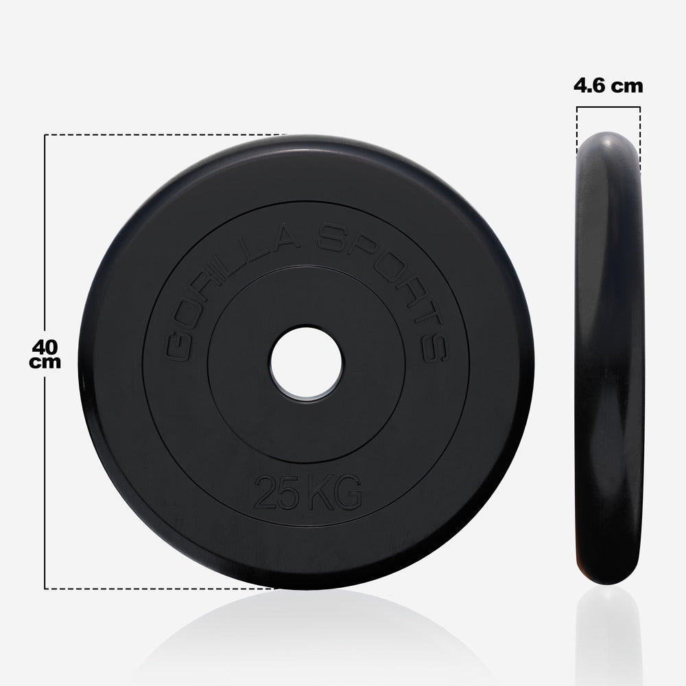 Kummikattega raskusketas 25 kg 30 mm