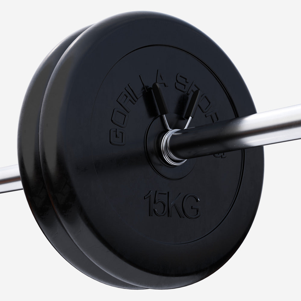 Kummikattega raskuskettad 2 x 15 kg 30 mm