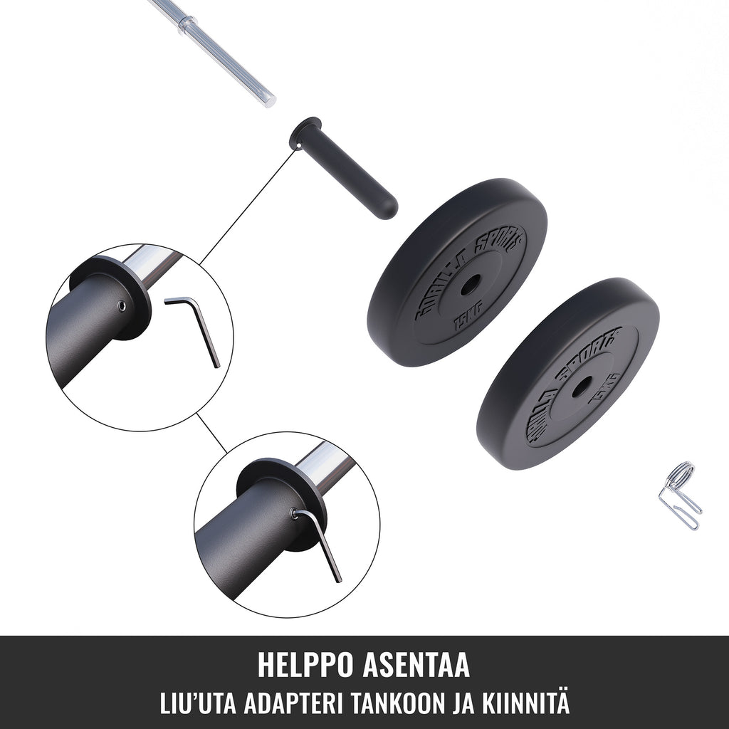 Kangiadapterid 50 mm raskustele 2 tk