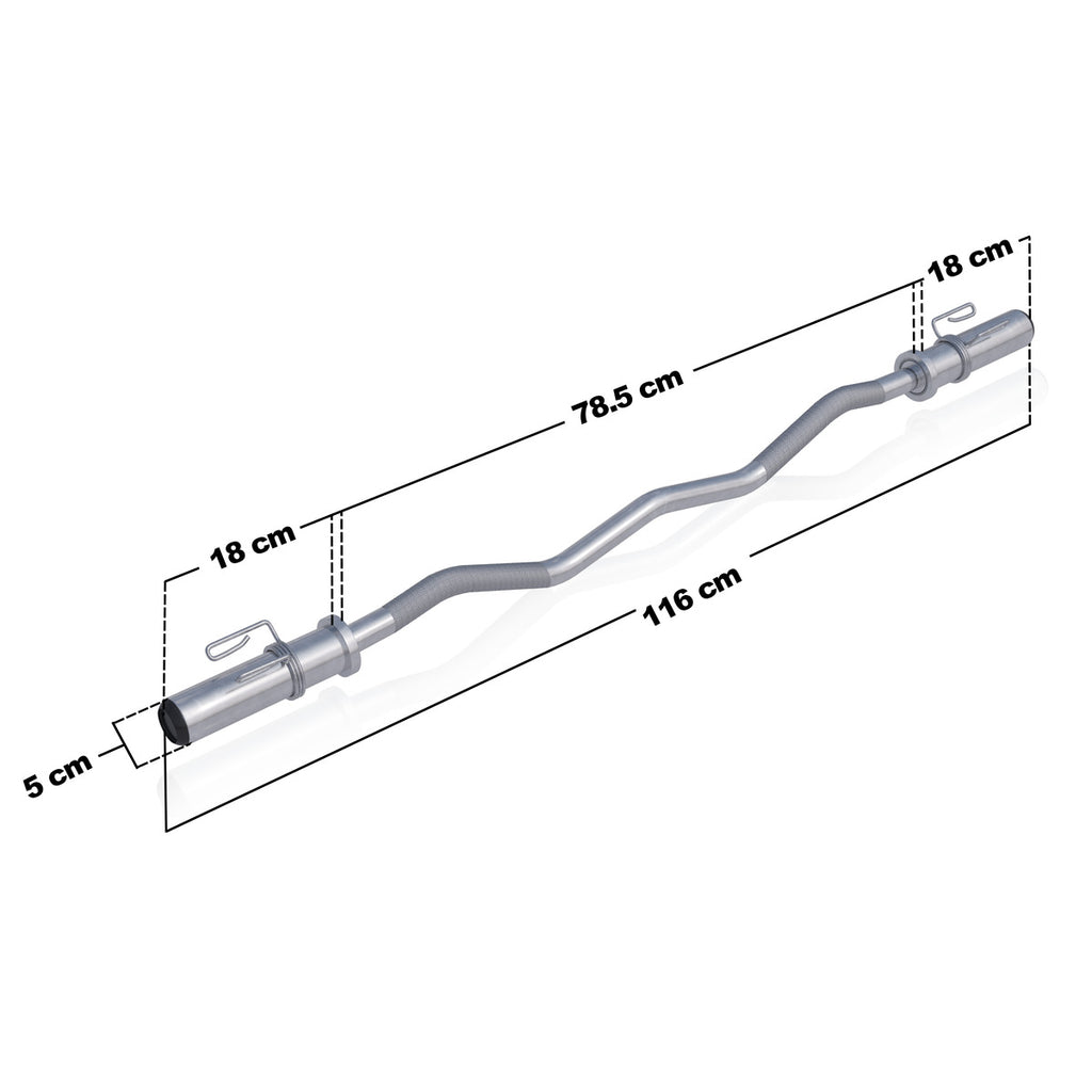 EZ-kõverkang 120 cm vedruklambritega, 50 mm