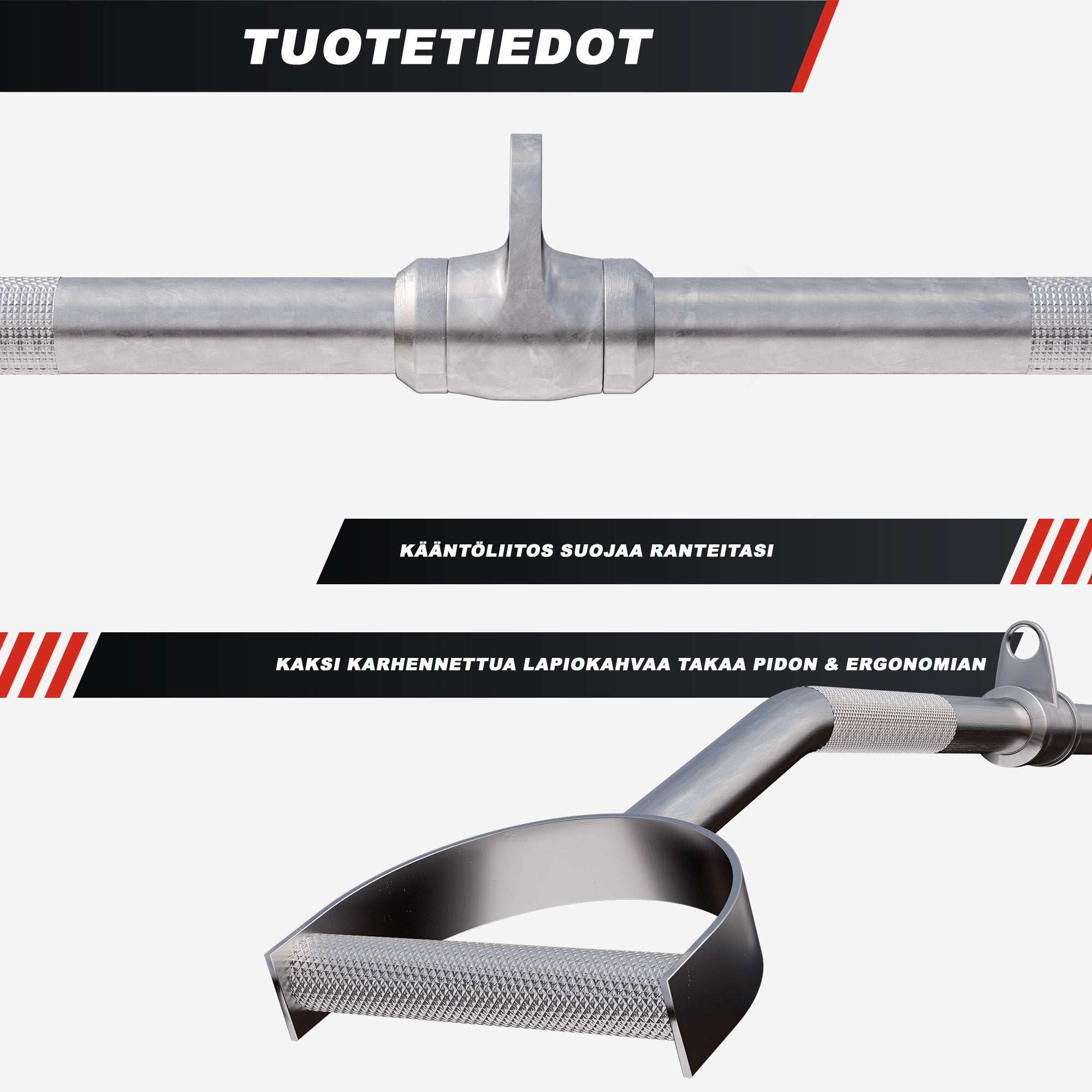 Shovel handle plokksüsteemile 93 cm