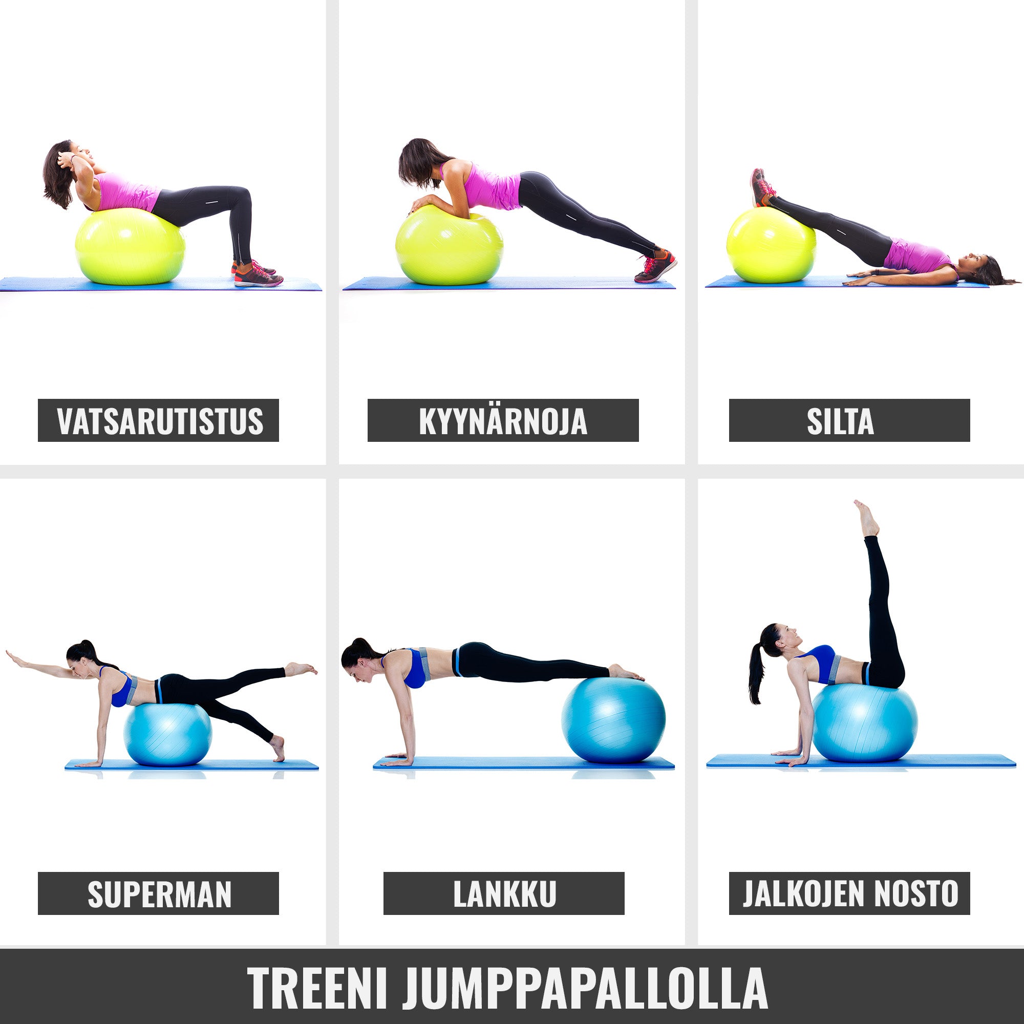 Võimlemispall 55 cm pumbaga