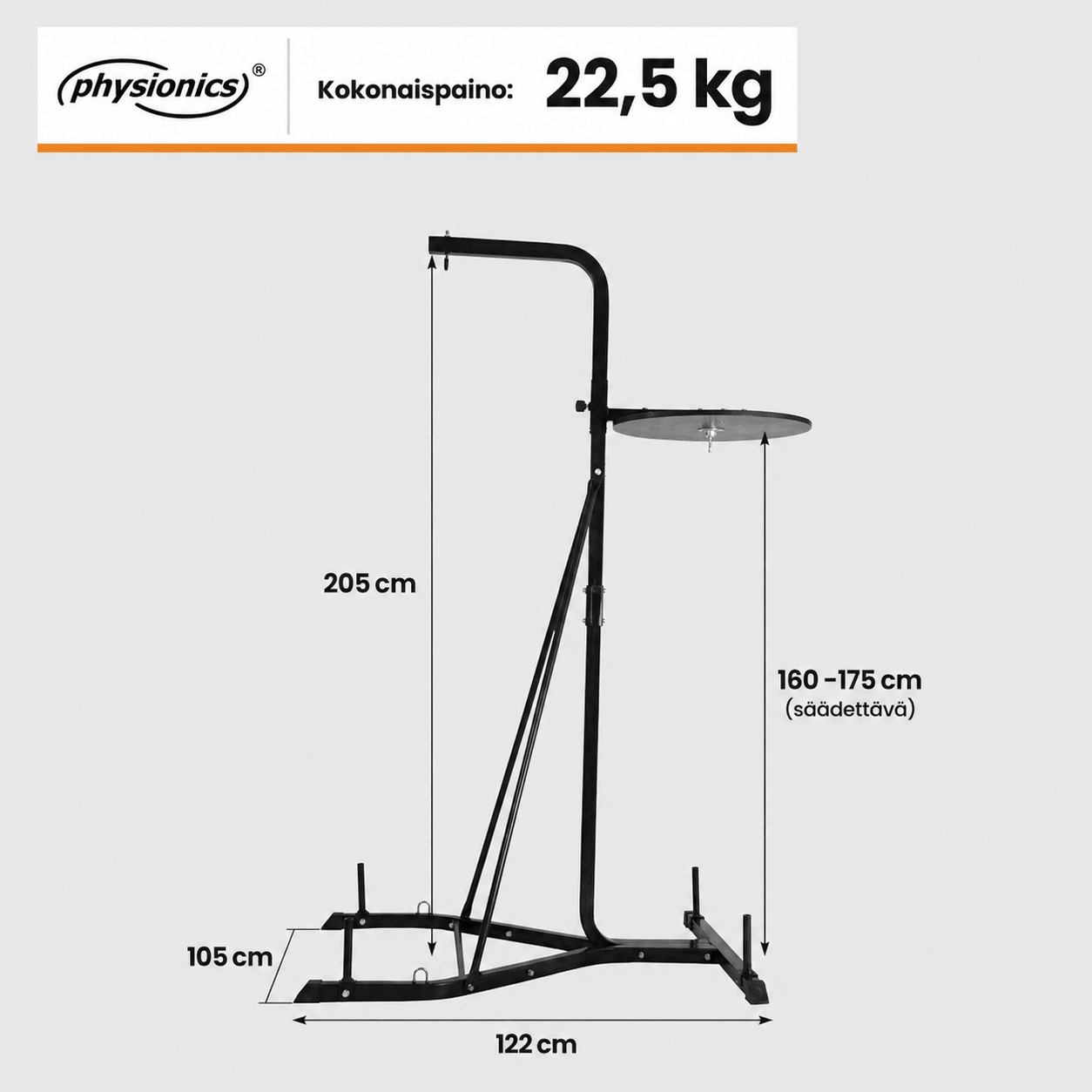 2-in-1 poksikotiraam pirnipalli alusega