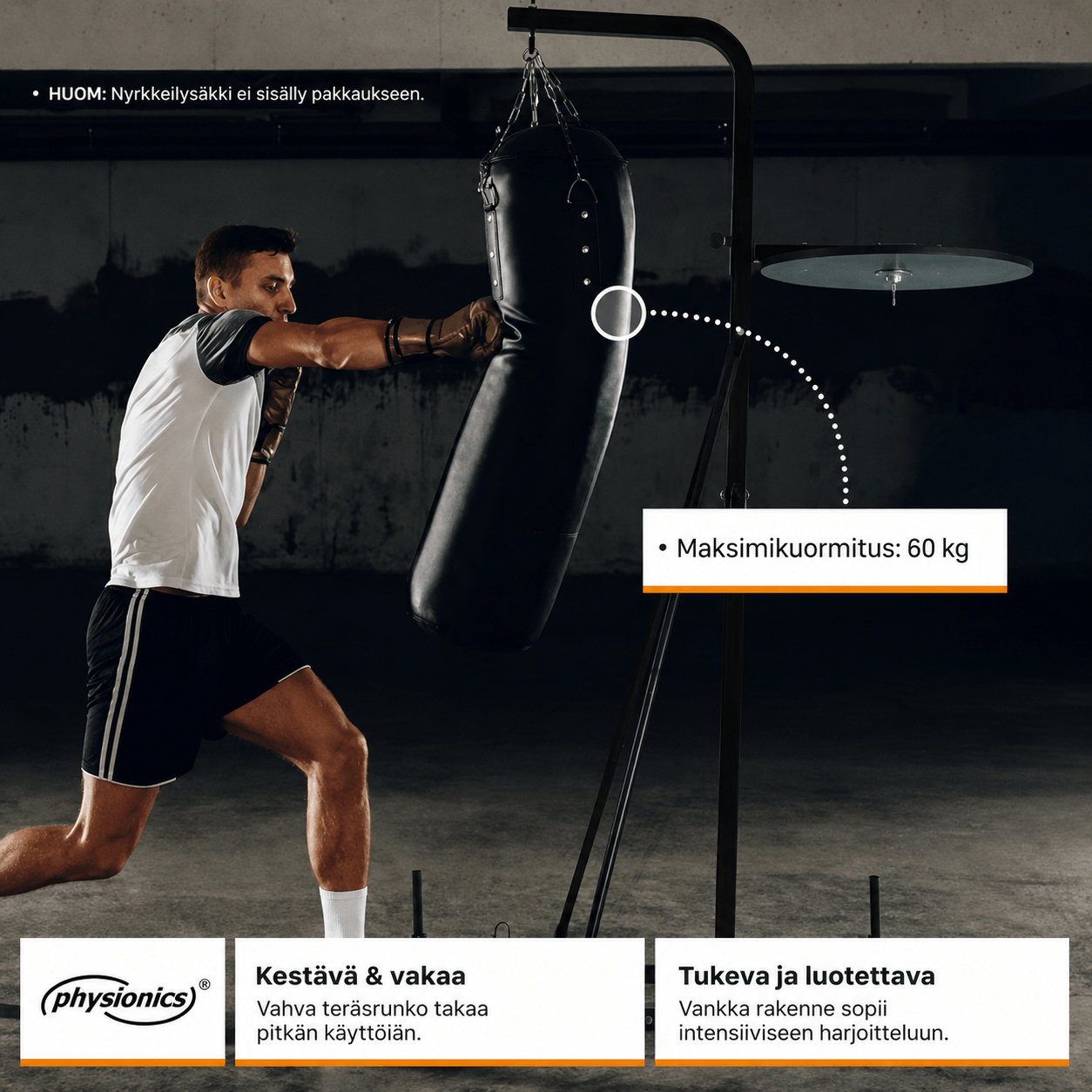 2-in-1 poksikotiraam pirnipalli alusega