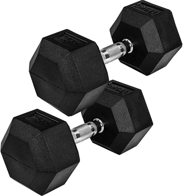 Hexagon-hantlipaar 4–60 kg kummkattega