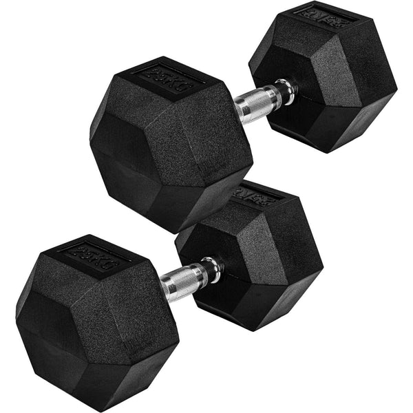 Hexagon-hantlipaar 4–60 kg kummkattega