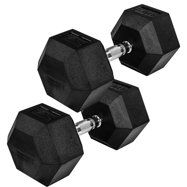 Hexagon-hantlipaar 4–60 kg kummkattega