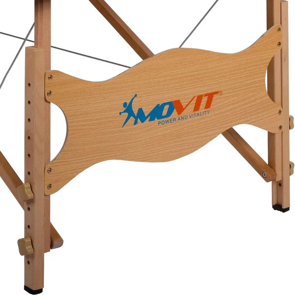 Kokkupandav massaažilaud 80 cm – must/valge
