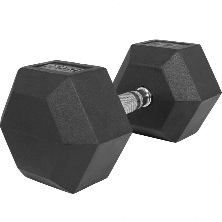 Hex-hantel 2-50 kg kummikattega