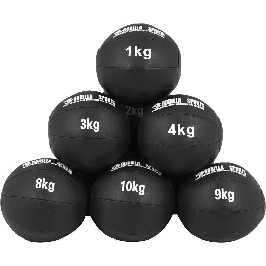 Wall Ball treeningpallide komplekt 55 kg 1–10 kg