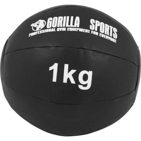 Wall Ball treeningpall 1–10 kg, must PU