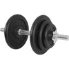 Malmist reguleeritav hantel 20kg keermelukkudega 45cm, Ø 25mm