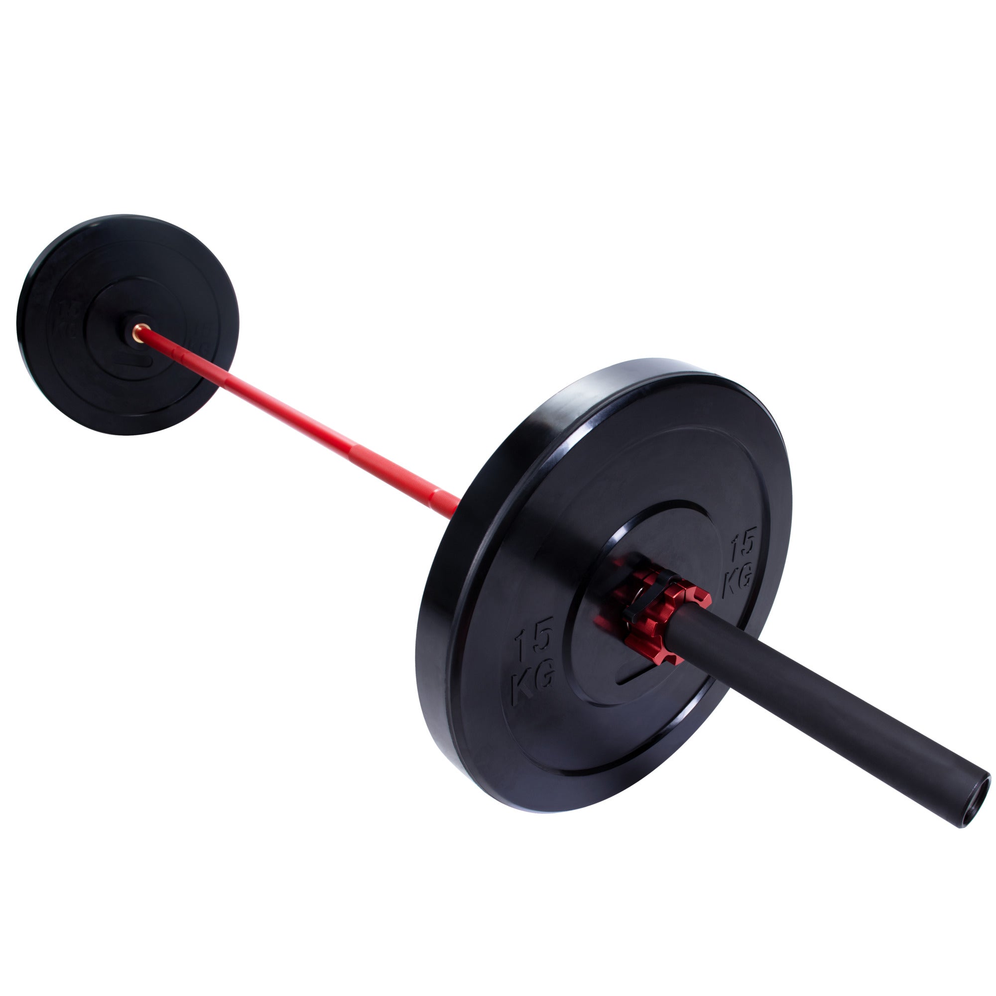 Olümpia-kang 220 cm 20 kg punane/must