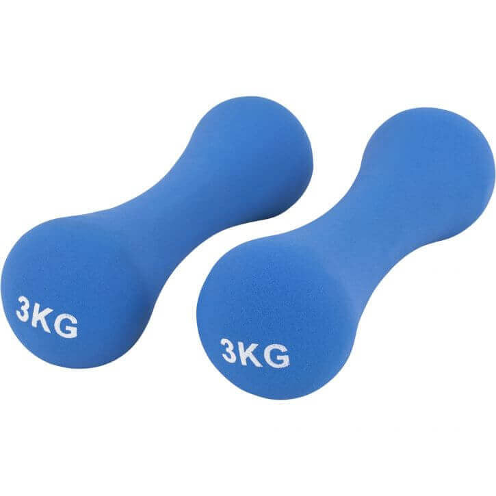 Neopreenhantlite komplekt 12 kg hoidikuga