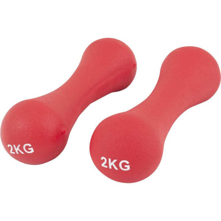 Neopreenhantlite komplekt 12 kg hoidikuga