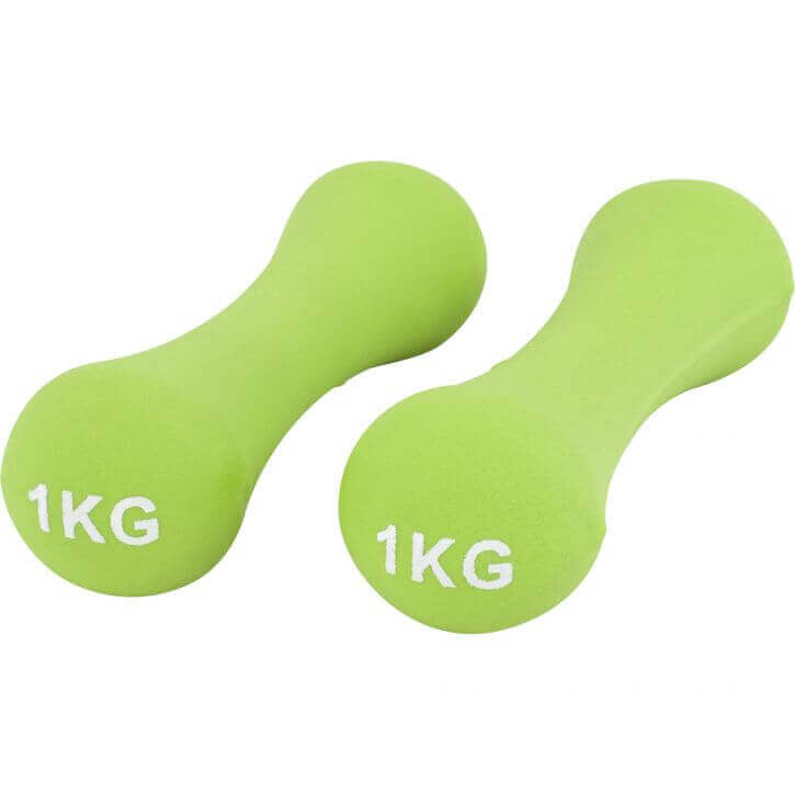 Neopreenhantlite komplekt 12 kg hoidikuga