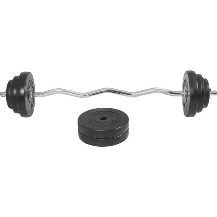 Vinüülist kangikomplekt 35 kg EZ-kangiga