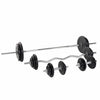 Kummist kangikomplekt 108 kg sirge ja EZ-kangiga