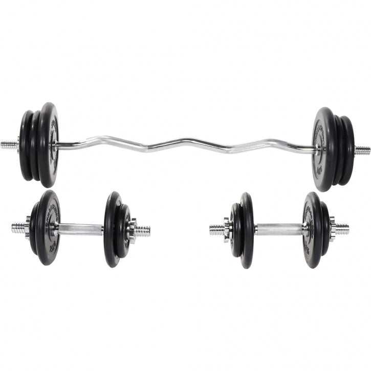 Kummist kangikomplekt 70 kg EZ-kangiga