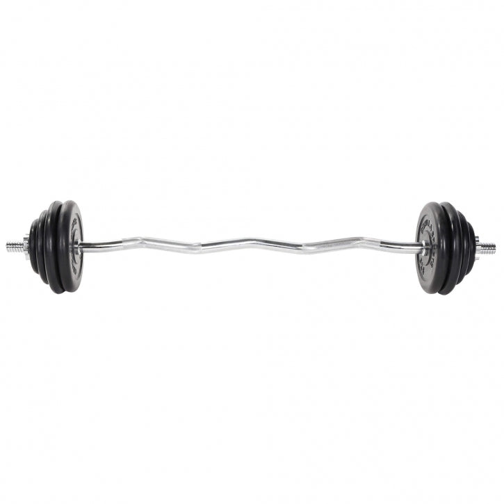 EZ-kangi komplekt 35 kg kummkattega ketastega