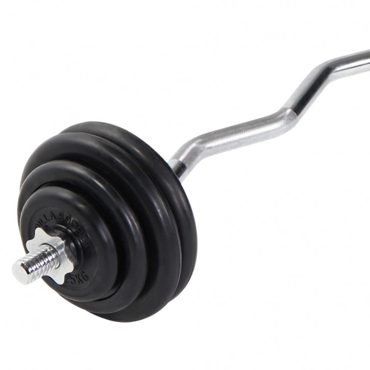 EZ-kangi komplekt 35 kg kummkattega ketastega